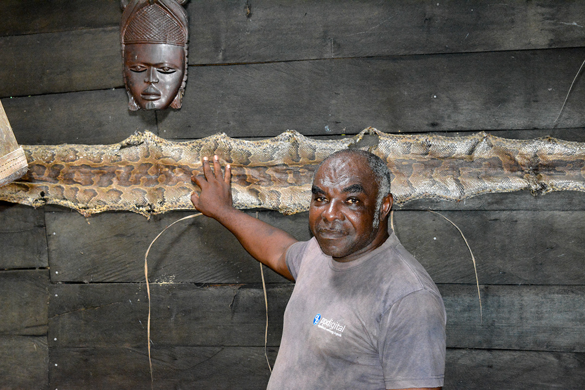 Minga Bwiti shaman from Gabon