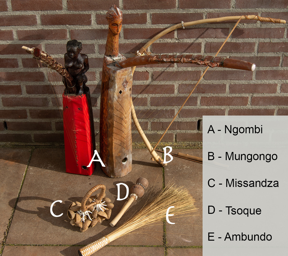 Ngombi, Mungongo, Missandza, Tsoque