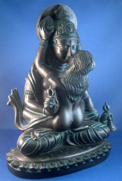 Shiva and Shakti in Yab-Yum Kundalini activation